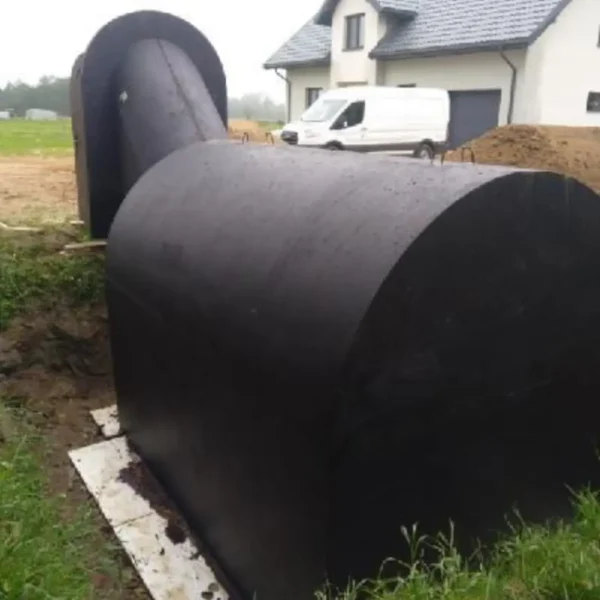 Piwnica betonowa B1 z okrągłą kopułą, schodami i szczytem - obrazek 7